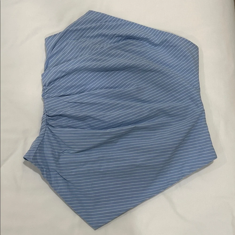 Abercrombie & Fitch Asymmetrical Strapless Top (Sz S) - Picture 4 of 6